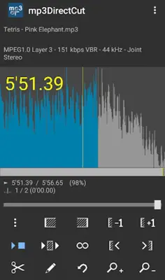 mp3DirectCut android App screenshot 2